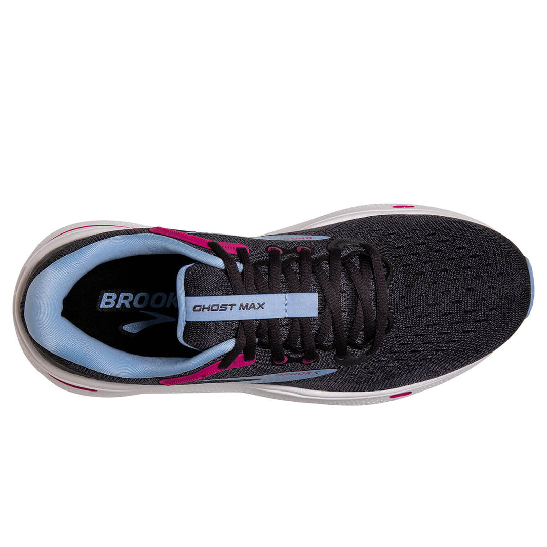 Brooks Ghost Max Womens | Ebony/open Air/lilac Rose