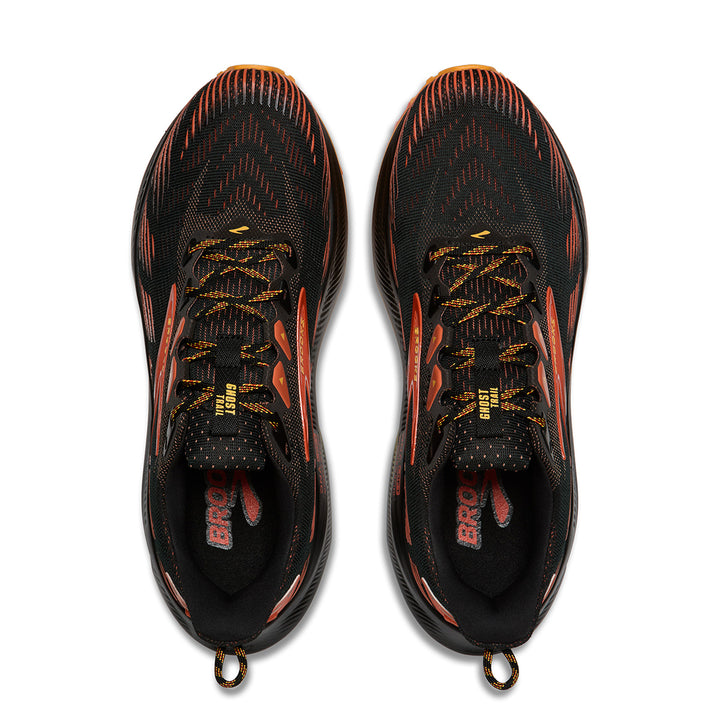Brooks Ghost Trail Mens | Black/red/orange