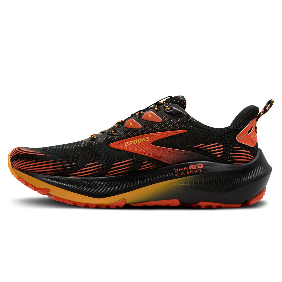 Brooks Ghost Trail Mens | Black/red/orange