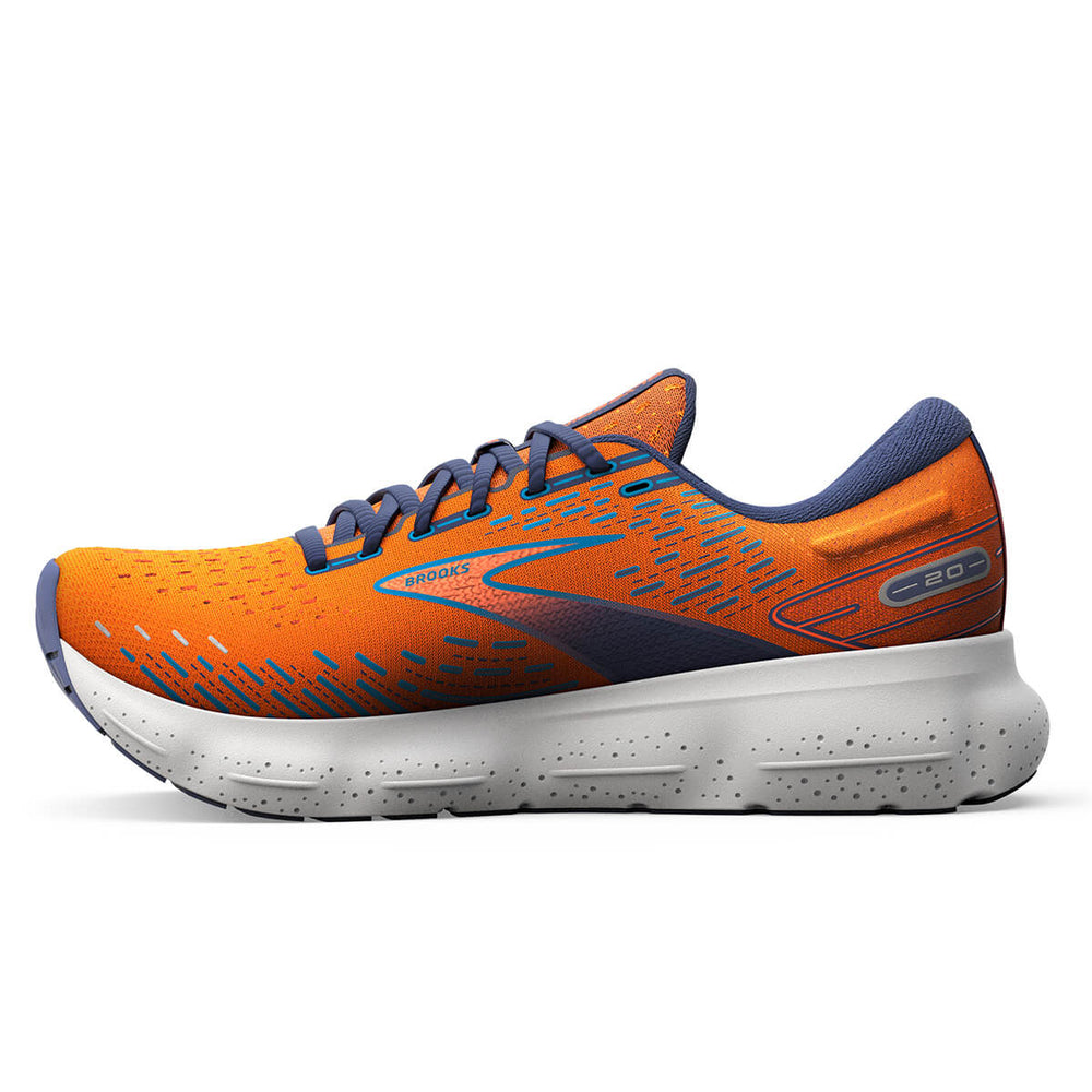 Brooks Glycerin 20 Mens running shoes | Orange | medial view