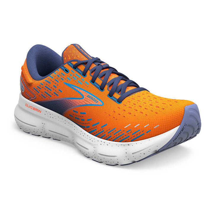 Brooks Glycerin 20 Mens running shoes | Orange | front view