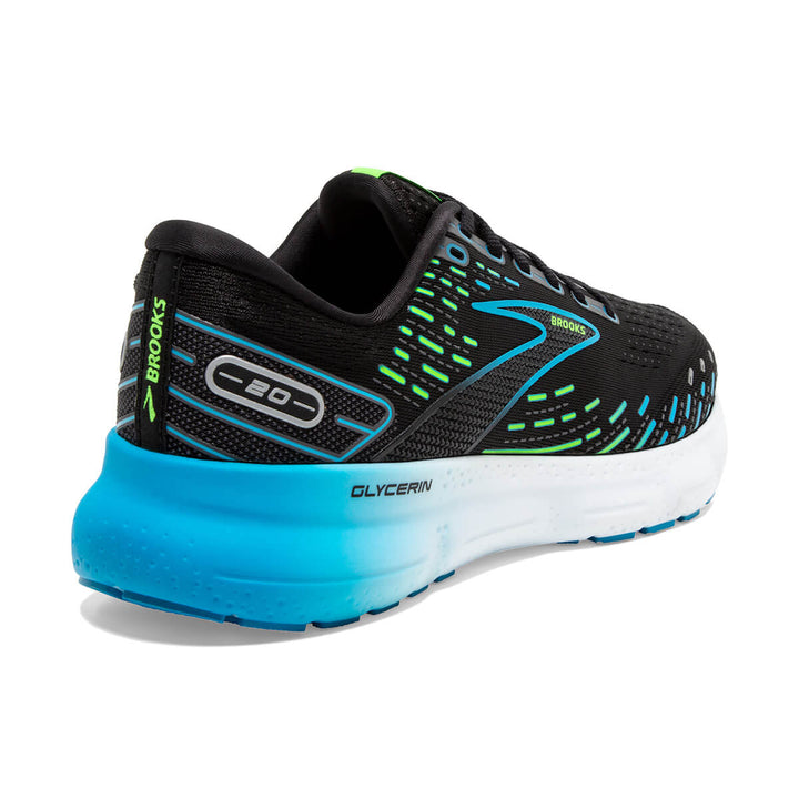 Brooks Glycerin 20 Mens Black hawaiian Ocean | back