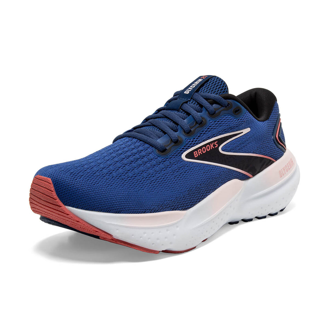 Brooks Glycerin 21 Womens Running Shoes | Blue/icy Pink | front