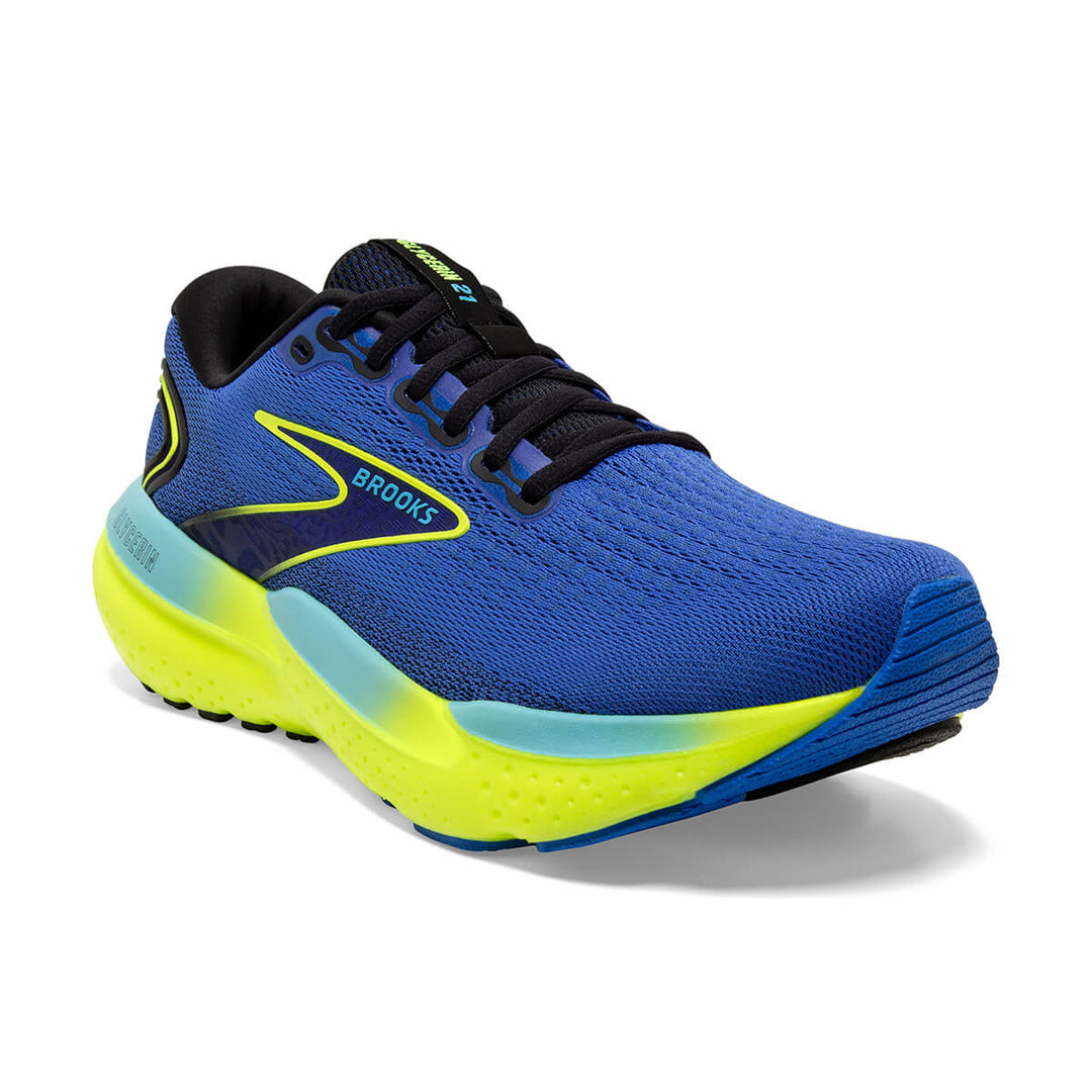 Brooks Glycerin 21 Mens Running Shoes | Blue/nightlife | front angle