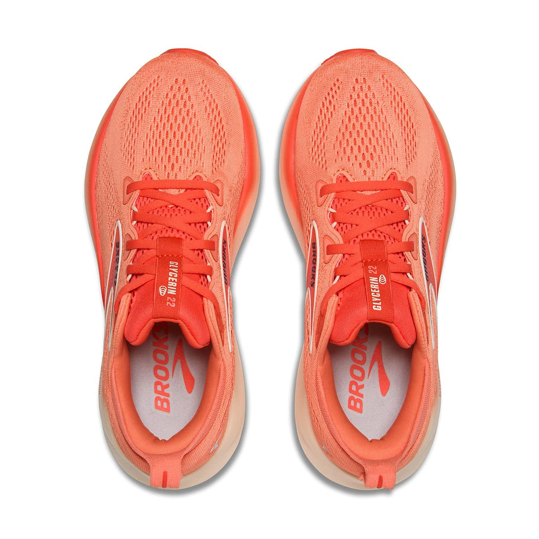 Brooks Glycerin 22 Womens | Desert Flower/hot Coral/milk