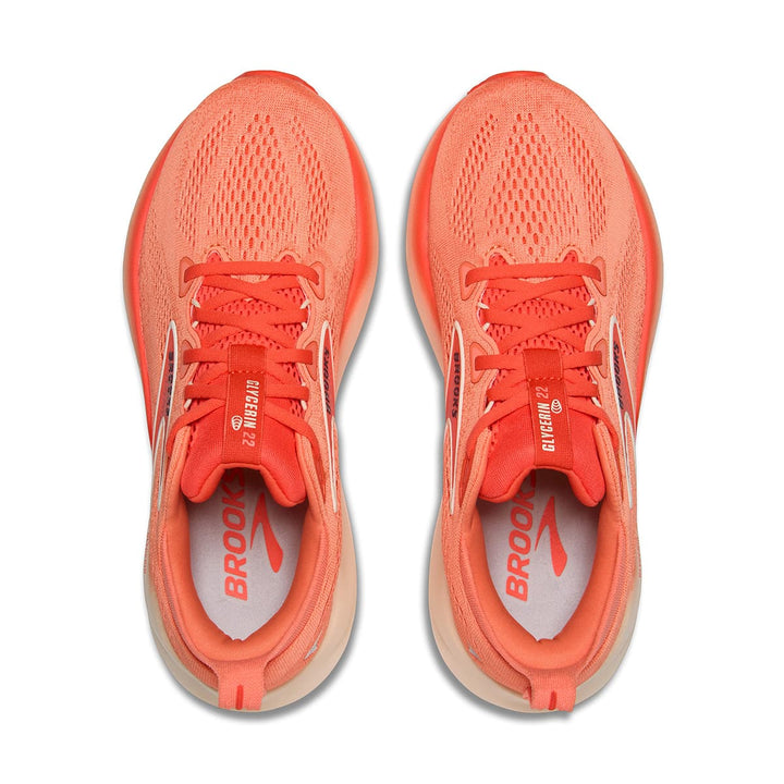 Brooks Glycerin 22 Womens | Desert Flower/hot Coral/milk