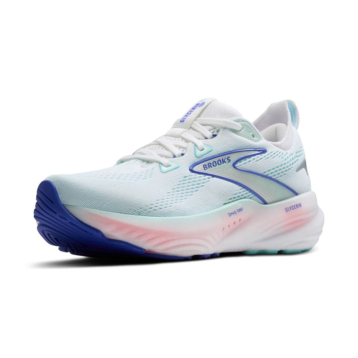 Brooks Glycerin 22 Womens | White/limpet Shell/amparo Blue