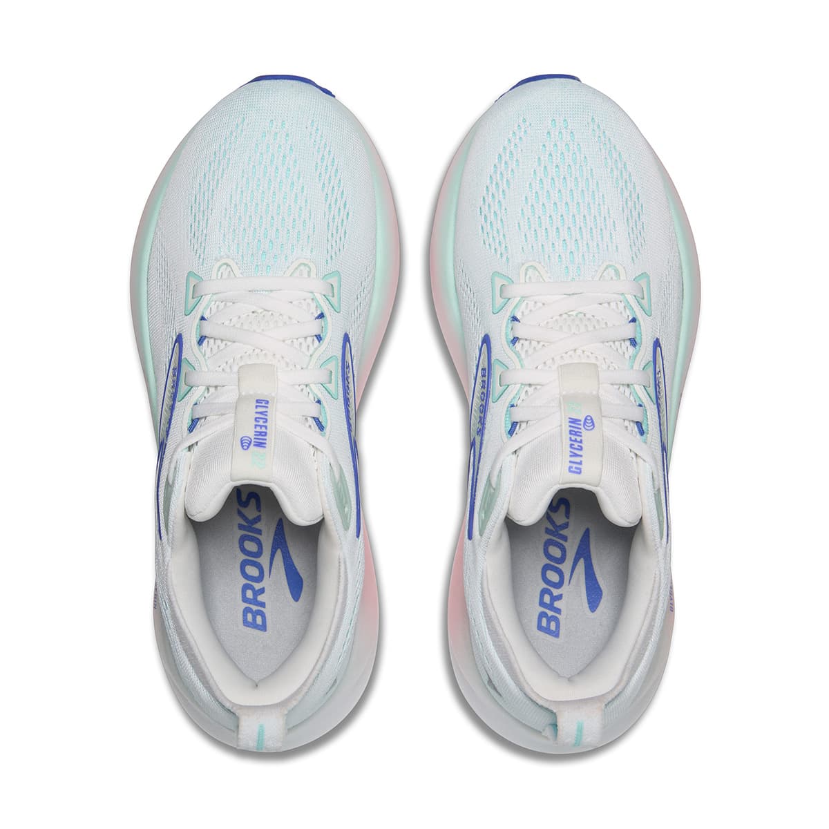 Brooks Glycerin 22 Womens White limpet Shell amparo Blue Alexandra Sports