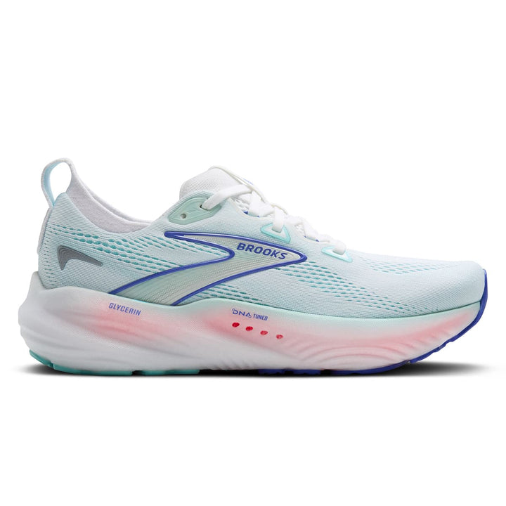 Brooks Glycerin 22 Womens | White/limpet Shell/amparo Blue