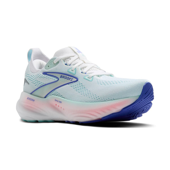 Brooks Glycerin 22 Womens | White/limpet Shell/amparo Blue