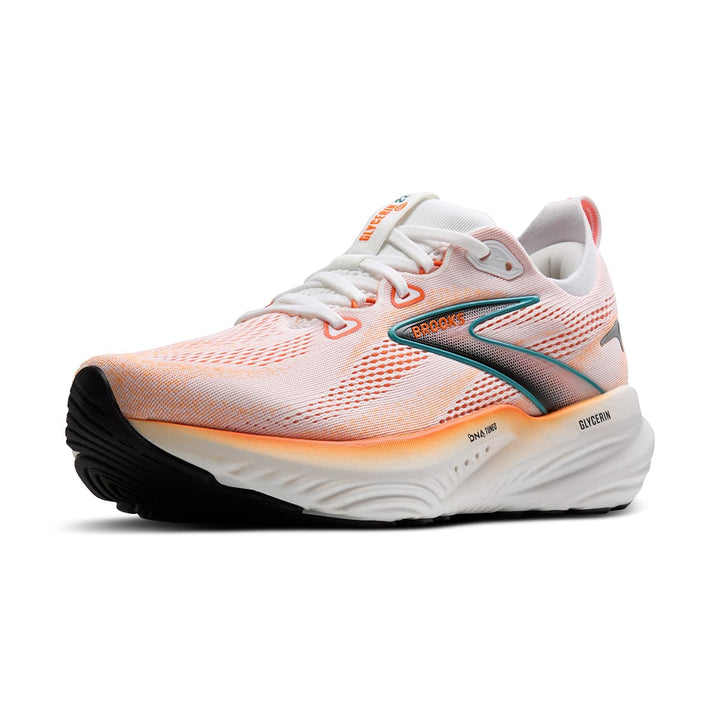 Brooks Glycerin 22 Mens | White/orange/green Blue Slate