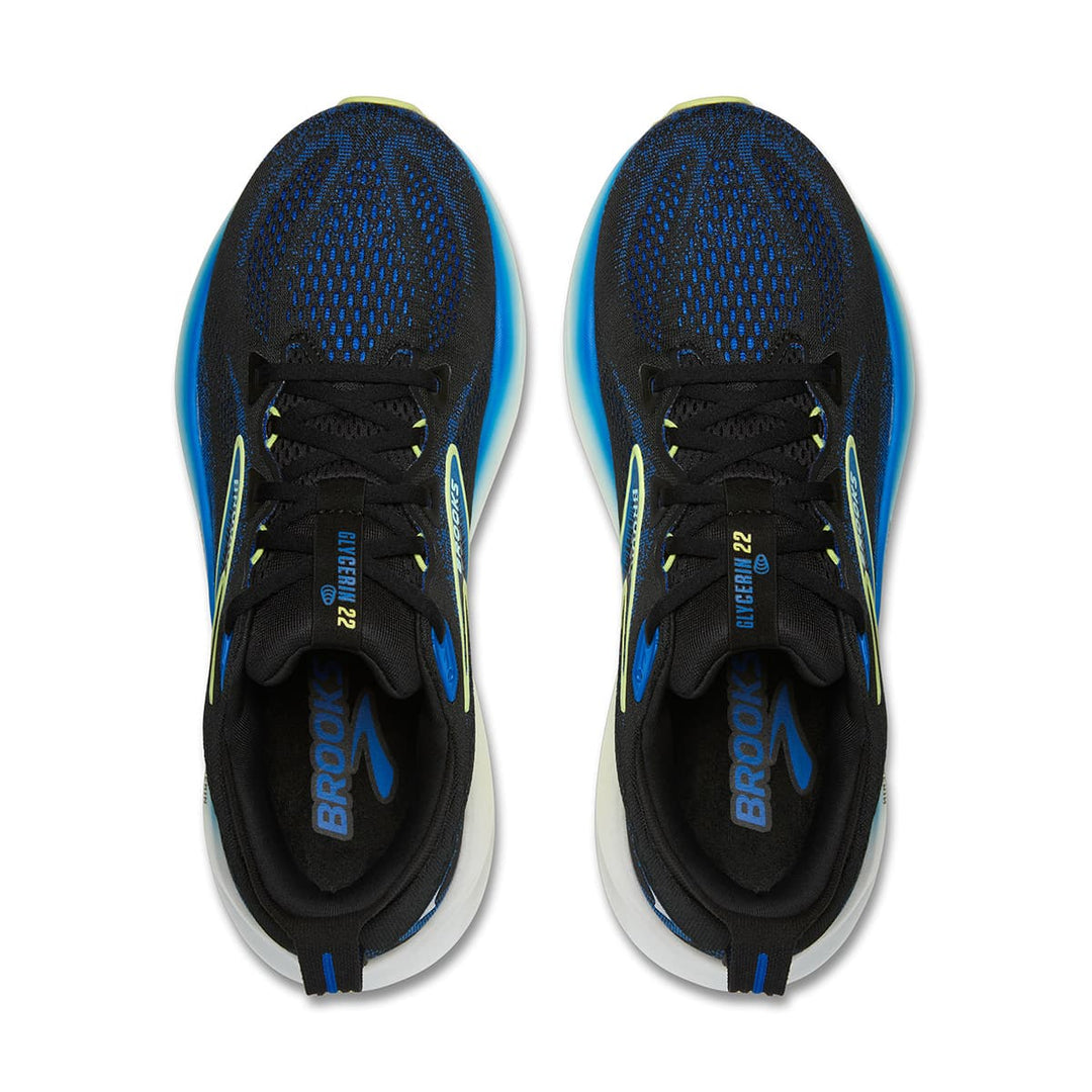 Brooks Glycerin 22 Mens | Black/cobalt/neo Yellow