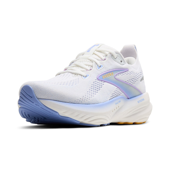Brooks Glycerin 22 Womens | White/Blue Heron/Apricot