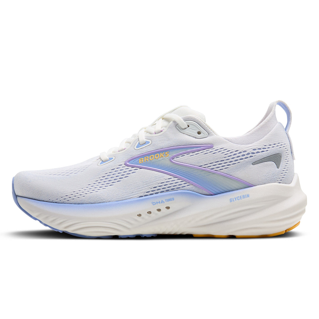 Brooks Glycerin 22 Womens | White/Blue Heron/Apricot