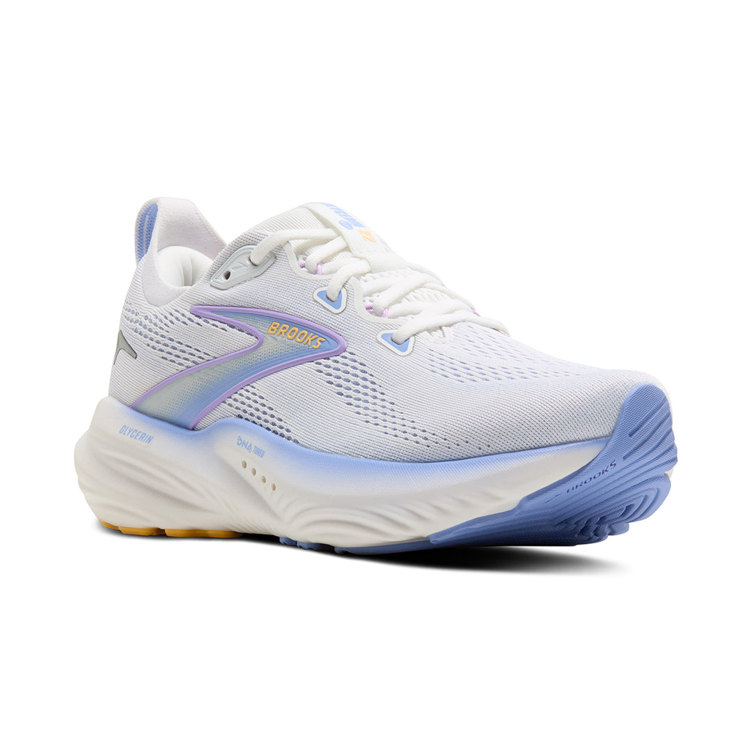 Brooks Glycerin 22 Womens | White/Blue Heron/Apricot