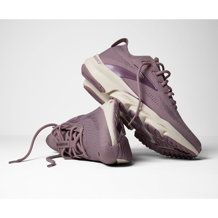 Brooks Glycerin Flex Womens | Rose/raisin/metallic