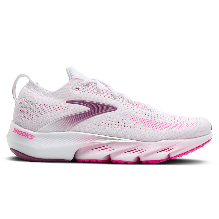 Brooks Glycerin Flex Womens | White/cyber Pink/argyle