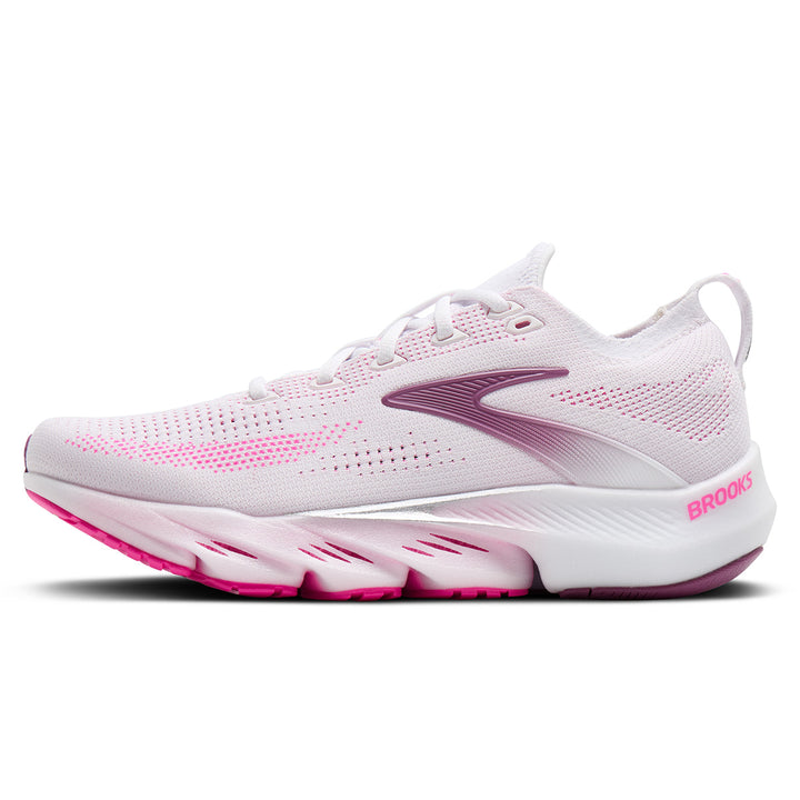Brooks Glycerin Flex Womens | White/cyber Pink/argyle