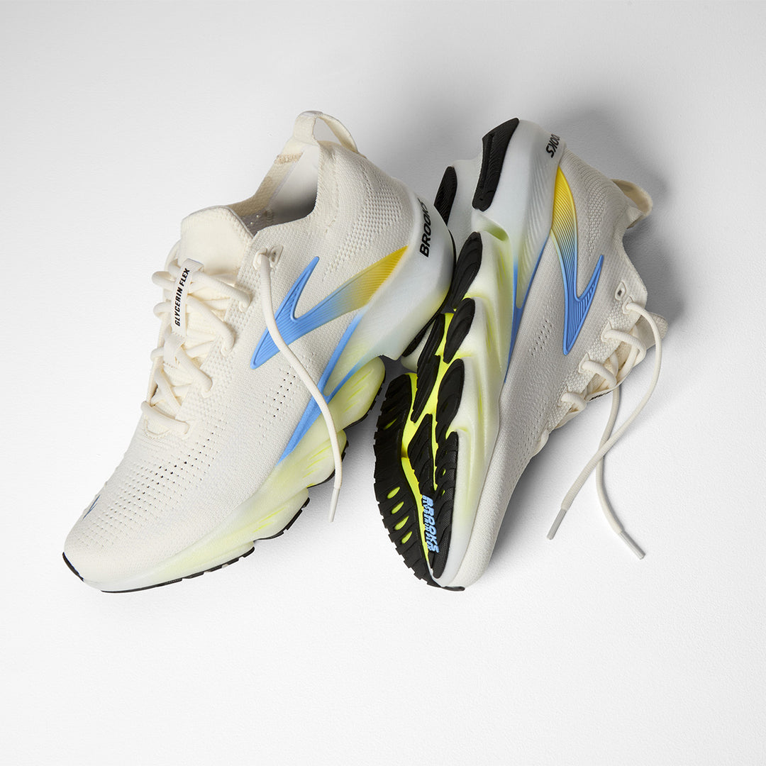 Brooks Glycerin Flex Mens | White/cyber Yellow/nightlife