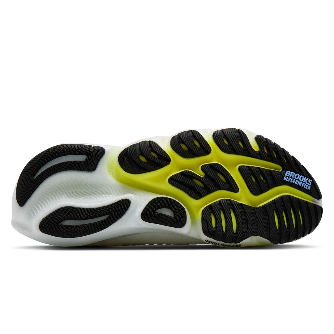 Brooks Glycerin Flex Mens | White/cyber Yellow/nightlife