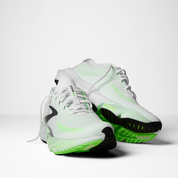Brooks Glycerin Flex Mens | White/green Gecko/phantom