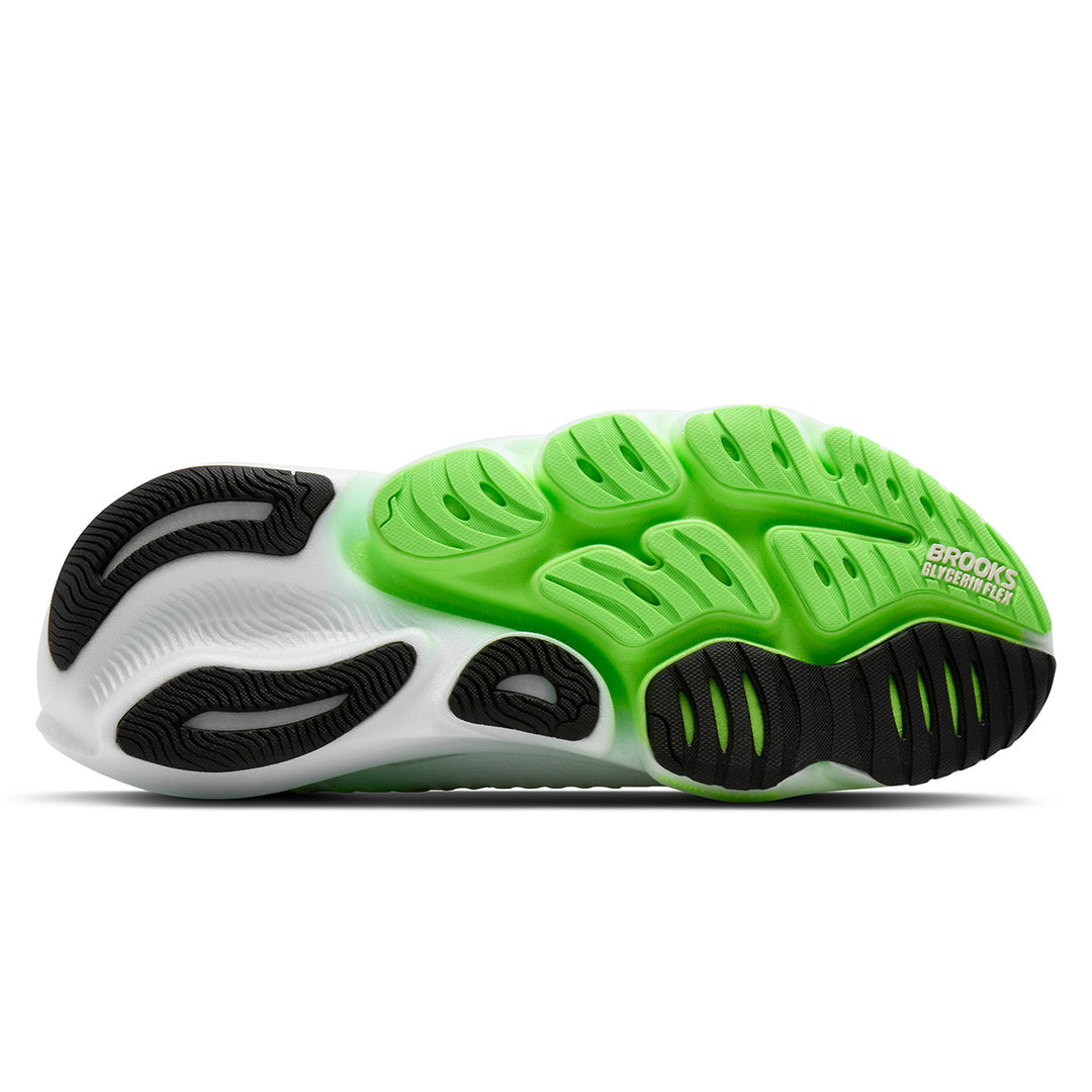 Brooks Glycerin Flex Mens | White/green Gecko/phantom