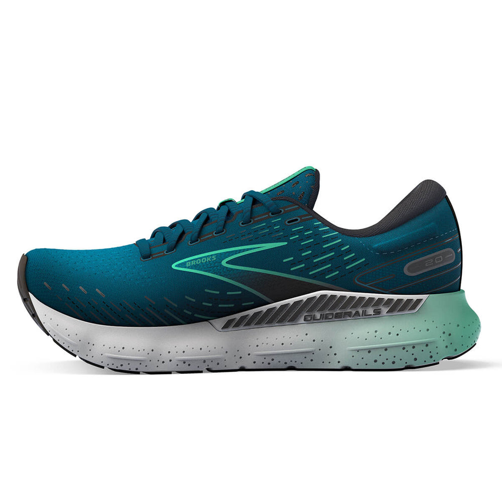 Brooks Glycerin GTS 20 Mens running shoes | Moroccan Blue | medial view