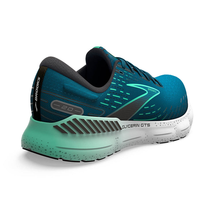 Brooks Glycerin GTS 20 Mens running shoes | Moroccan Blue | back