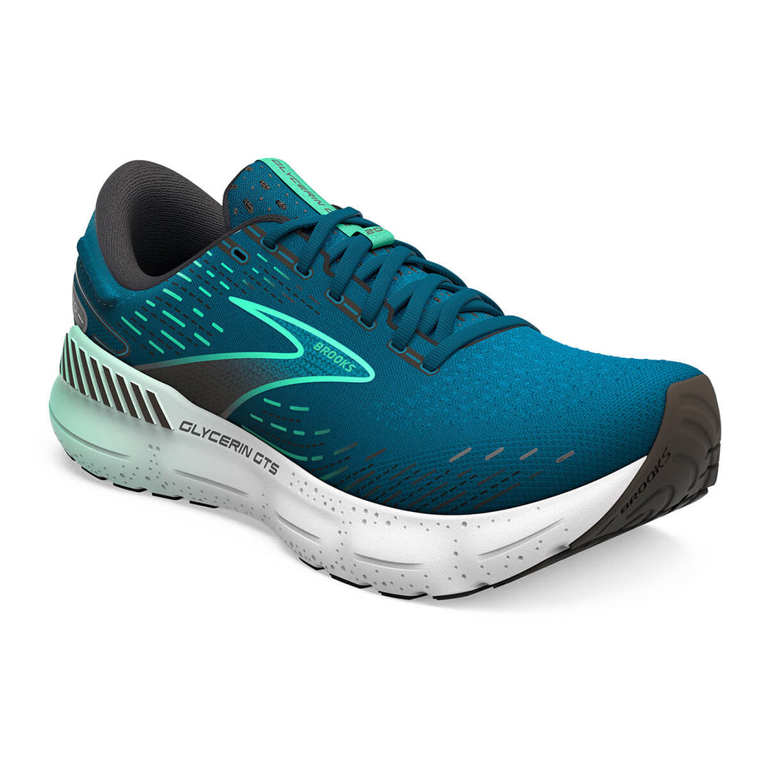 Brooks Glycerin GTS 20 Mens running shoes | Moroccan Blue | front