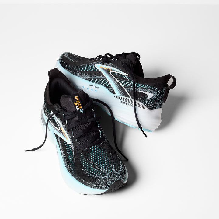 Brooks Glycerin GTS 22 Mens | Black/atomizer/blazing Orange