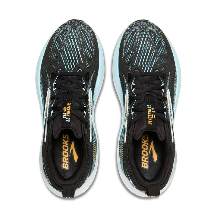 Brooks Glycerin GTS 22 Mens | Black/atomizer/blazing Orange