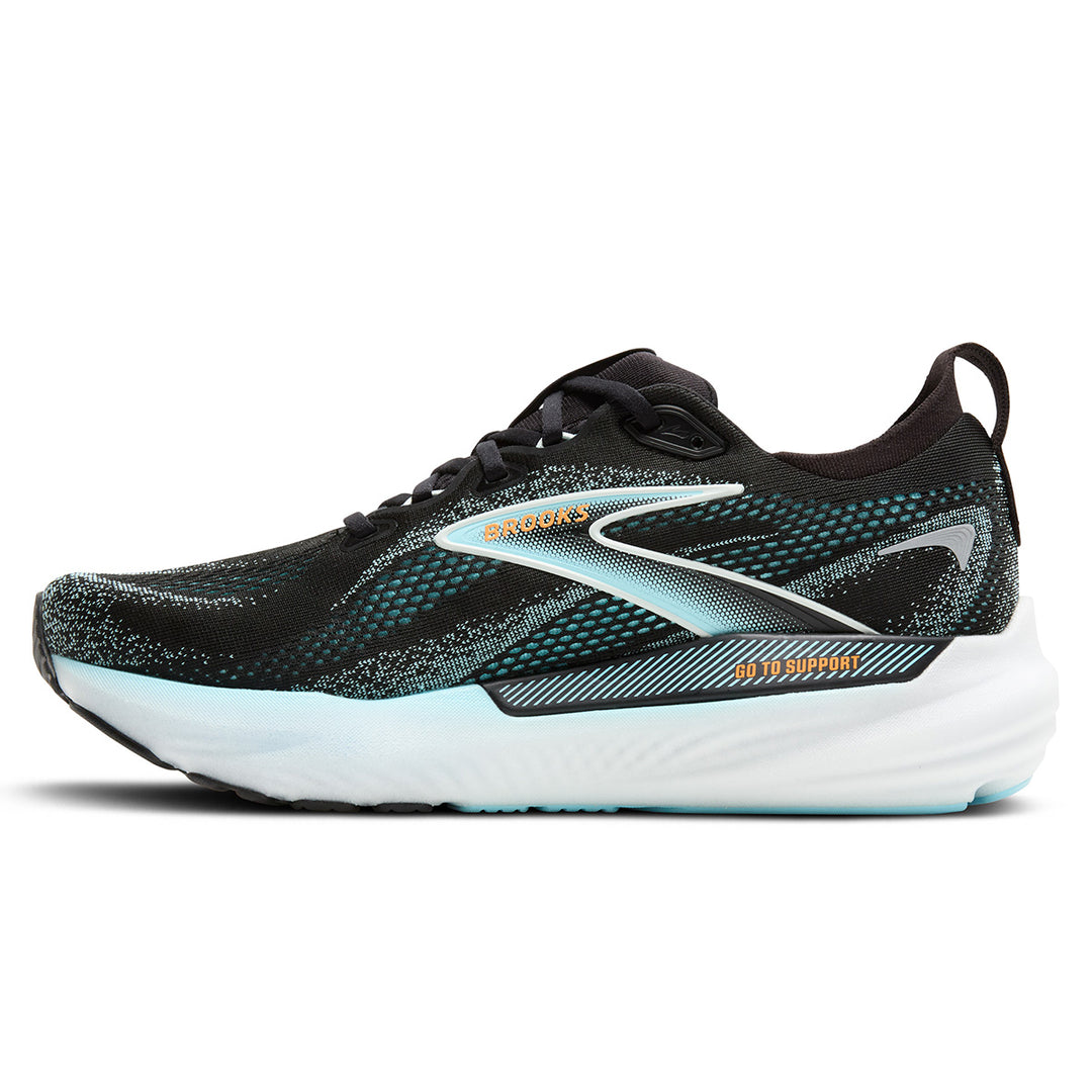 Brooks Glycerin GTS 22 Mens | Black/atomizer/blazing Orange