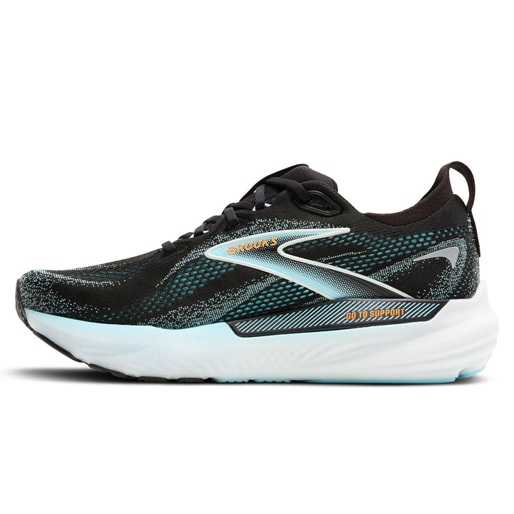 Brooks Glycerin GTS 22 Mens | Black/atomizer/blazing Orange