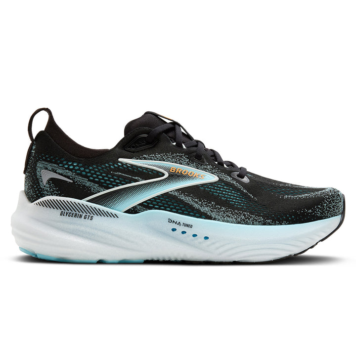 Brooks Glycerin GTS 22 Mens | Black/atomizer/blazing Orange