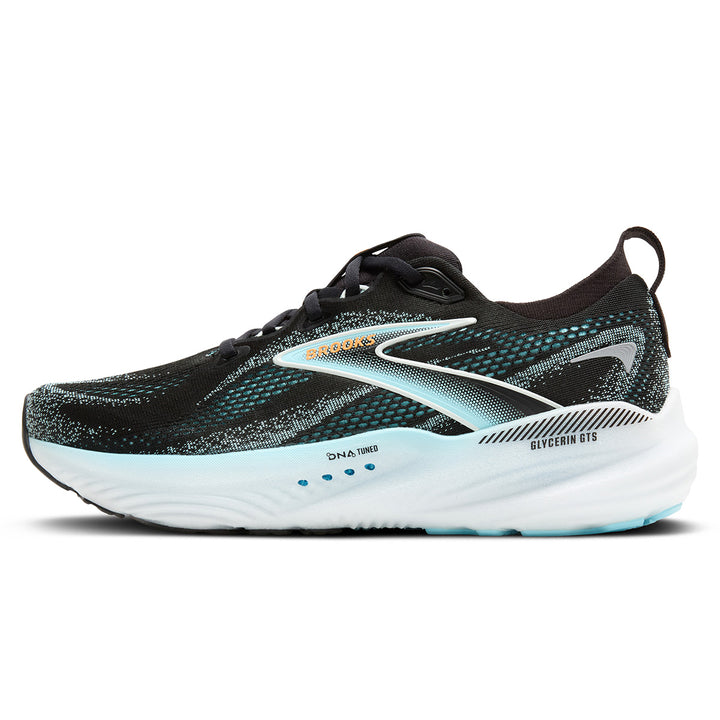 Brooks Glycerin GTS 22 Mens | Black/atomizer/blazing Orange