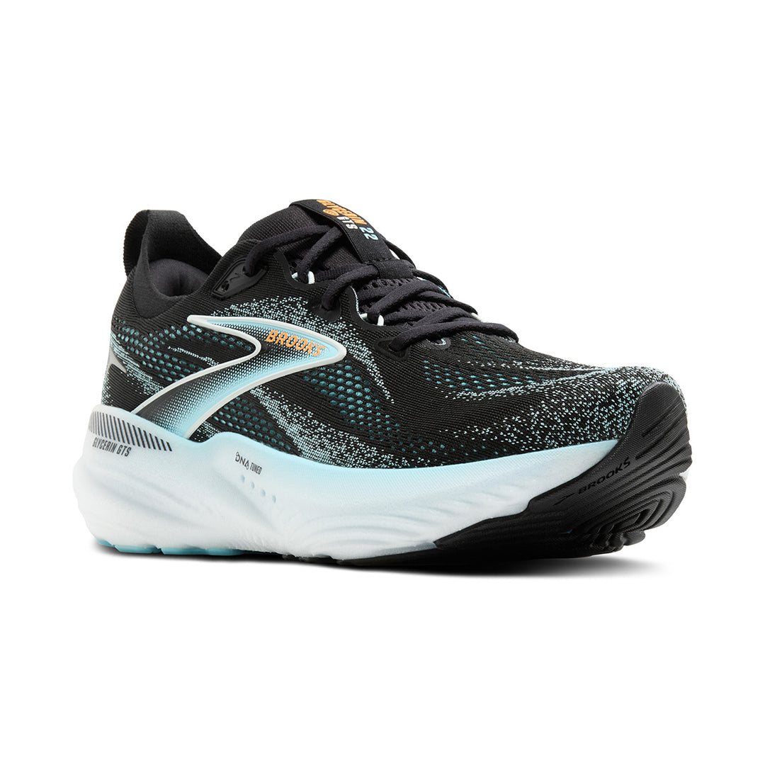 Brooks Glycerin GTS 22 Mens | Black/atomizer/blazing Orange