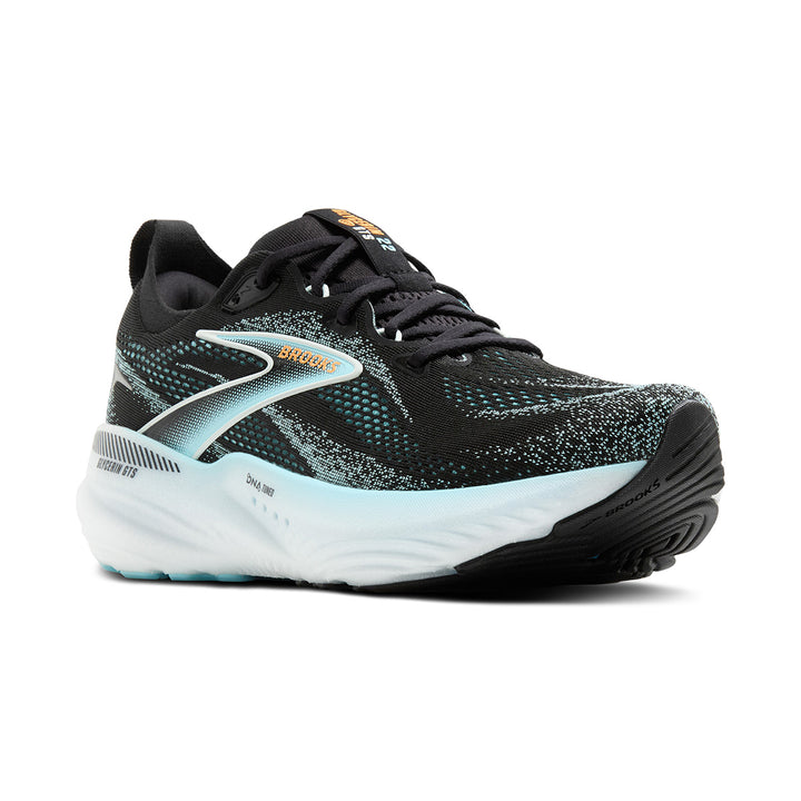 Brooks Glycerin GTS 22 Mens | Black/atomizer/blazing Orange