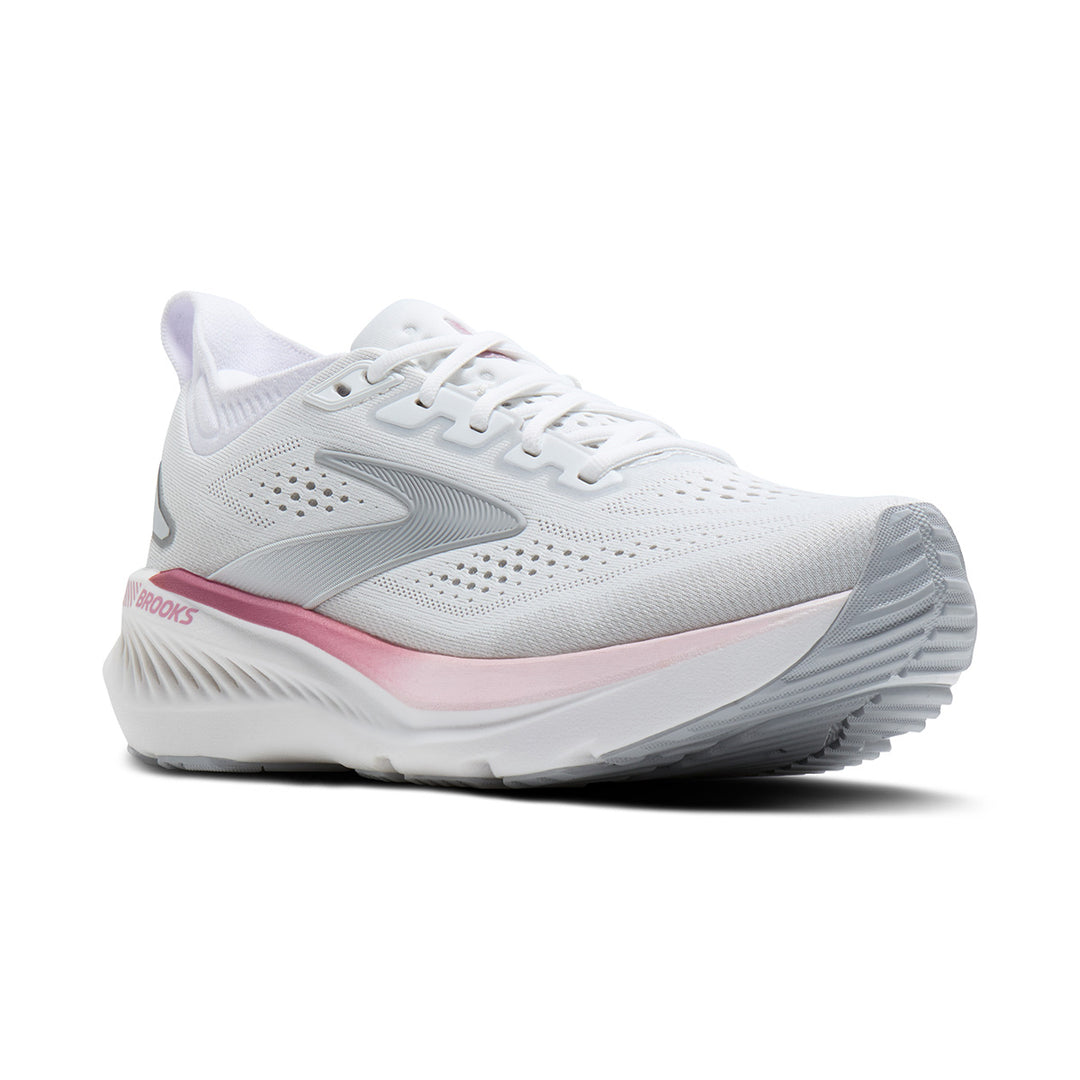 Brooks Glycerin GTS 23 Womens | White/harbor Mist/metallic