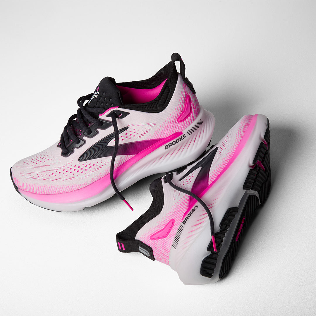 Brooks Glycerin GTS 23 Womens | White/phantom/cyber Pink
