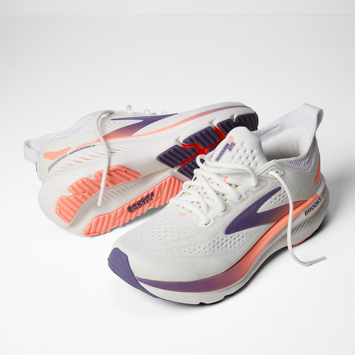 Brooks Glycerin GTS 23 Womens | White/mulled Grape/clear