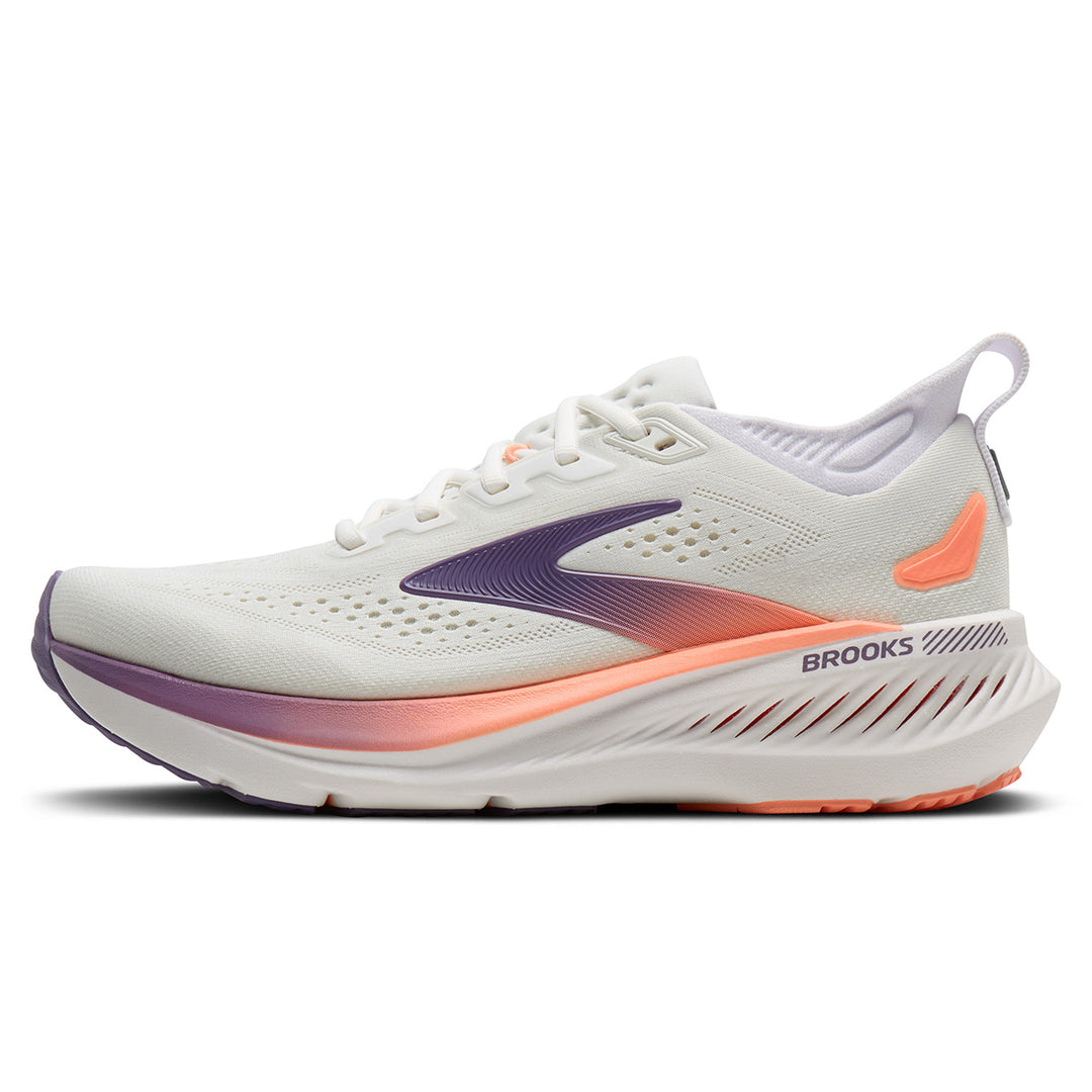 Brooks Glycerin GTS 23 Womens | White/mulled Grape/clear