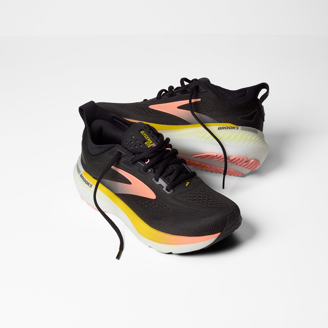 Brooks Glycerin GTS 23 Womens | Black/peach/nightlife