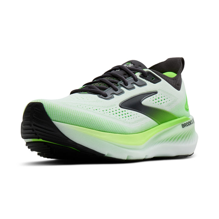 Brooks Glycerin GTS 23 Mens | White/phantom/green Gecko