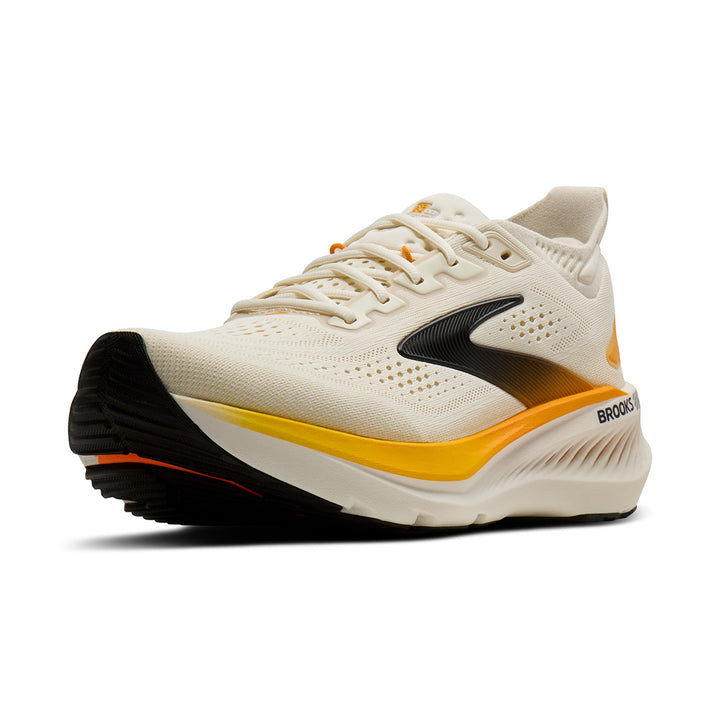Brooks Glycerin GTS 23 Mens | Arctic Wolf/angora/orange