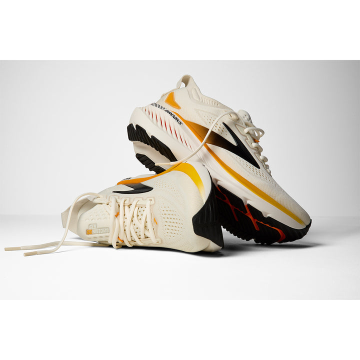 Brooks Glycerin GTS 23 Mens | Arctic Wolf/angora/orange
