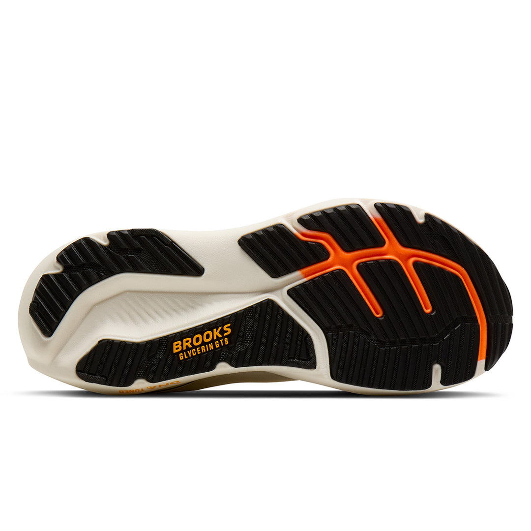 Brooks Glycerin GTS 23 Mens | Arctic Wolf/angora/orange