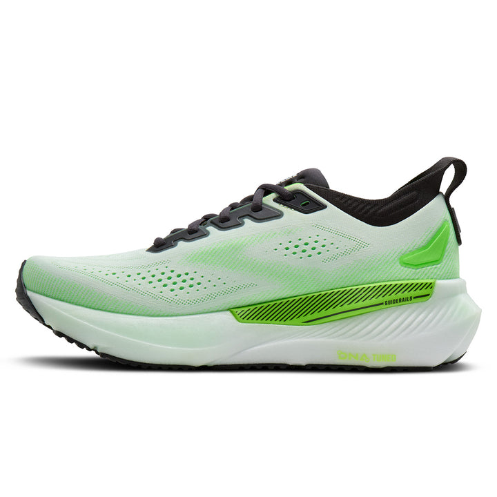 Brooks Glycerin GTS 23 Mens | White/phantom/green Gecko
