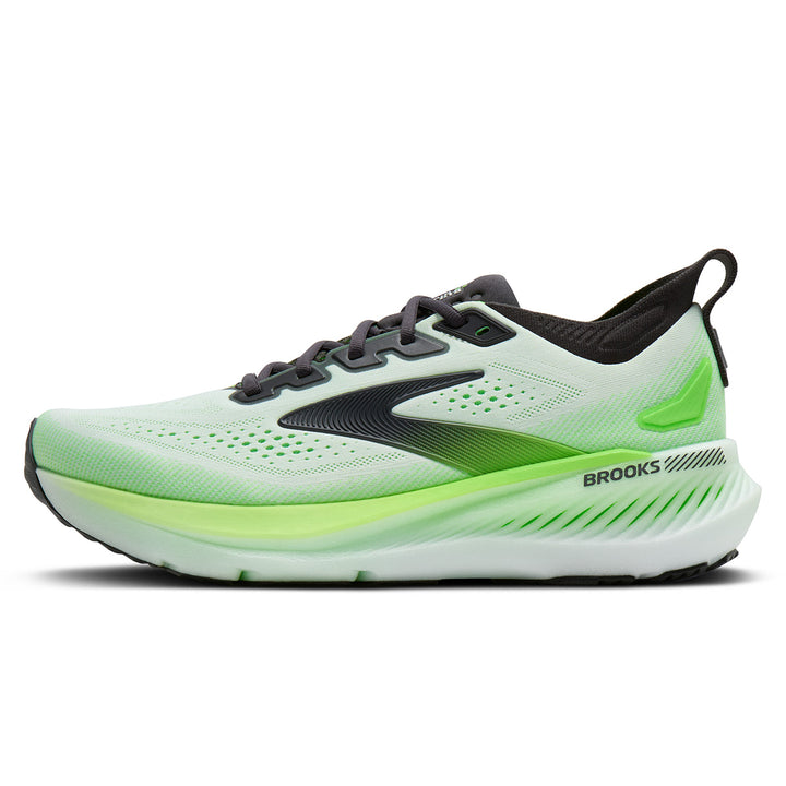 Brooks Glycerin GTS 23 Mens | White/phantom/green Gecko