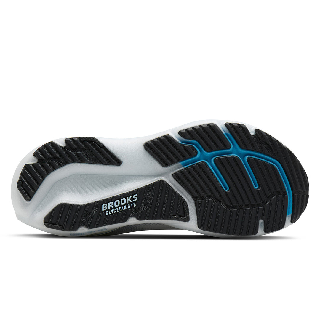 Brooks Glycerin GTS 23 Mens | White/rain/baltic Sea