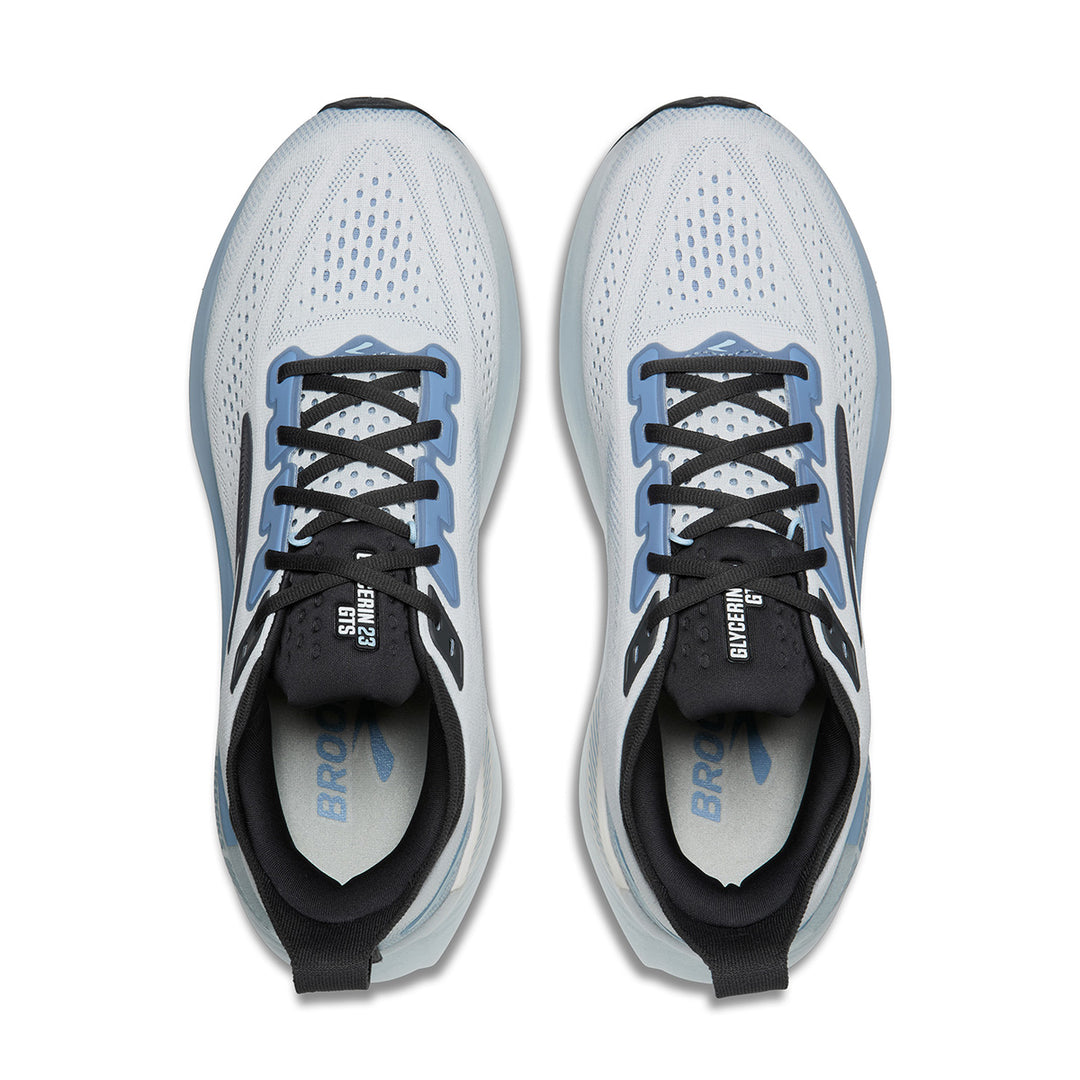 Brooks Glycerin GTS 23 Mens | White/rain/baltic Sea
